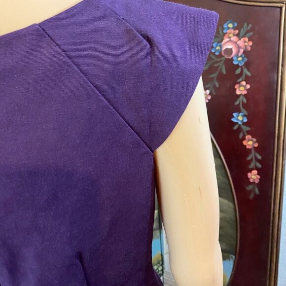 Purple Sheath Dress Size 6 - Picture 6 of 7